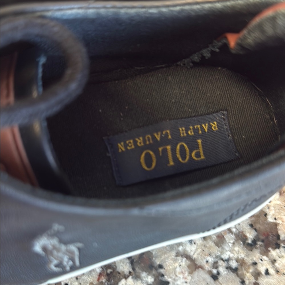 Kids Polo by Ralph Lauren Black Sneakers - Picture 2 of 7